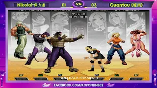 Nikolai-保力達 Vs Guantou (罐頭) FT10 KOF 2002 UM - Monstros Da Kof