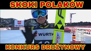 SKOKI POLAKÓW KONKURS DRUŻYNOWY VIKERSUND MŚWL