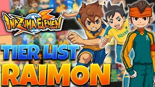 LOS MEJORES JUGADORES DEL RAIMON DE TODO INAZUMA ELEVEN *TIER LIST*