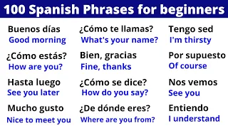 100 Spanish Phrases for Your First Conversation: Start Speaking Now!