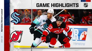 Kraken @ Devils 10/19/21 | NHL Highlights