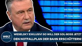 WESELSKY: "Ziel ist, den Notfallplan zu erschüttern und die Streiks ganz kurzfristig anzukündigen!"