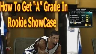 Nba 2k14 How to Get "A" Grade In Rookie ShowCase To Get In First Draft # 1 Draft