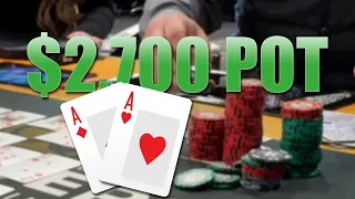 $1/3 NLH w/HUGE Bomb Pots -  Poker Vlog, Ep1