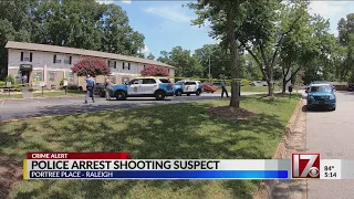 Suspect arrested in broad-daylight Raleigh shooting