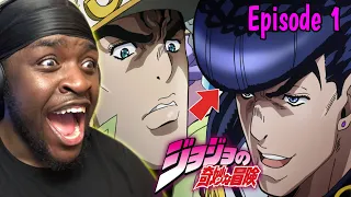 I DARE YOU TO TALK ABOUT HIS HAIR!!! | JJBA Diamond Unbreakable Episode 1 REACTION!!!