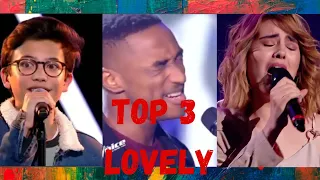 Top 3 Lovely - Billie Eilish - The Voice - Blind Auditions