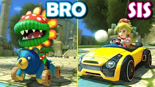 2-Player Mario Kart 8 Deluxe!! [Bro vs Sis]