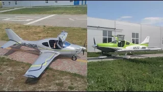 Взлет LA-50 и Cessna TTX