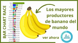 🌎Los mayores productores  de banano del mundo🍌