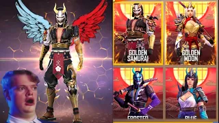 New Blood Moon Incubator Royale! Got Golden samurai Bundle & Frosted samurai Garena Freefire 2020