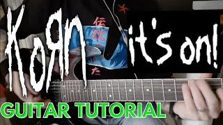 Korn - It's on - (Guitar Lesson + Looping)