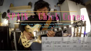 Spain - Chick Corea (Justin-Lee Schultz Solo with Transcription)