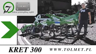 Agregat bezorkowy Kret 300  - Tolmet - omówienie maszyny