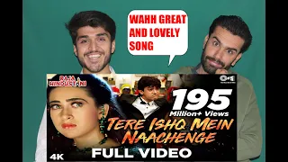 Tere Ishq Mein Naachenge Lyrical  Aamir Khan Karisma  Kumar Sanu  Raja Hindustani | AFGHAN REACTION