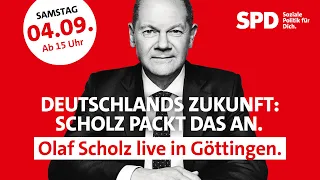 „Scholz packt das an“-Tour – Olaf Scholz live in Göttingen