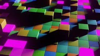 #Футаж разноцветные кубики лезут ◄4K•HD► #Footage colored cubes climb