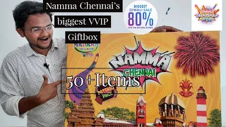 Sivakasi Diwali Crackers 50+ items Namma Chennai's Mega VVIP gift box @ 50% discount in Chennai 2020