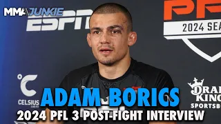 Adam Borics Thinks PFL Debut Win Over Enrique Barzola Marks Start of Second Career | 2024 PFL Week 3