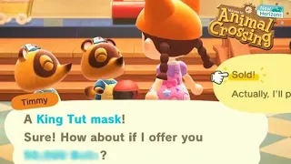 Animal Crossing: New Horizons - When you sell a King Tut Mask