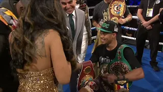 Shakur Stevenson Proposes to His Girlfriend Lyric After Defeating Oscar Valdez (Apr. 30, 2022)