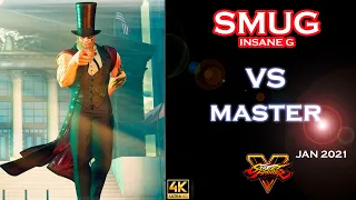 Smug (G) Insane G Vs Master ▶ Street Fighter V Champion Edition • SFV CE 4K60FPS