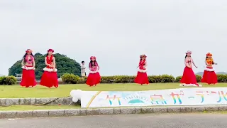 2024年5月18日(土)「竹島ガーデンピクニック」ポリネシアンダンススタジオ「ティアオロ」タヒチアンダンス「Otea Ukulele」