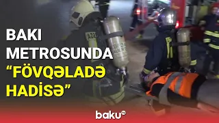 Bakı metrosunda "fövqəladə hadisə" - BAKU TV