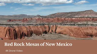 Red Rock Mesa of McKinley County New Mexico 4K Drone Video