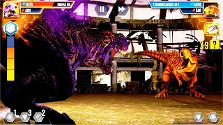 NEW PLAYABLE OMEGA 09 BOSS vs TREX (JURASSIC WORLD)