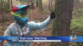 Booby Trap Warning: Wire Strung Across Trail In Douglas County