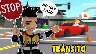 😆Siendo Oficial de Transito en Brookhaven 😂/Roblox