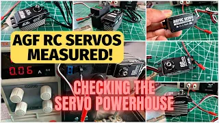 Best AGF RC Servos tested - 66kg, 23kg fast, low profile, 12v 50kg servos all measured