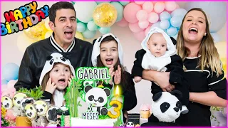Terceiro mesversário do bebê Gabriel - A Festa | Jéssica Godar E Laurinha E Helena E Gabriel