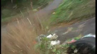 Rob turnbull crash at Wiscombe Park Hillclimb, July 2006