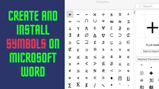 how to create and install symbols on microsoft word - how to create box symbol in microsoft word
