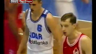 1998 KK Zadar (Croatia) - CSKA (Moscow) 82-79 Men Basketball EuroLeague, full match