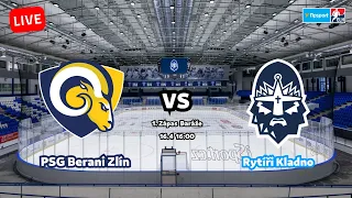 BARÁŽ EXTRALIGY - PSG Berani Zlín  VS  HC Rytíři Kladno  (1. zápas)  ŽIVĚ / LIVE