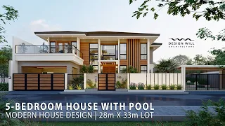 D08 | Dream House Idea | 28m x 33m Lot Modern House with Pool