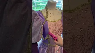 Making Barbie’s Rapunzel dress | Barbie costume cosplay! #shorts #sewing #barbie #disney