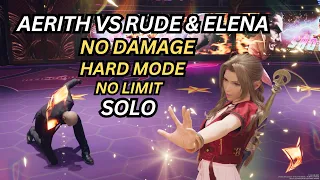 FFVII Rebirth Aerith Solo Vs Rude & Elena (No Damage, Hard Mode, No Limit)