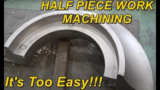 Half piece work machining - CNC Vertical Lathe, Turning