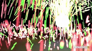 firework in SideFX Houdini