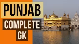 PUNJAB complete General Knowledge (Static) - Punjab PCS, SI PTET and other state exams