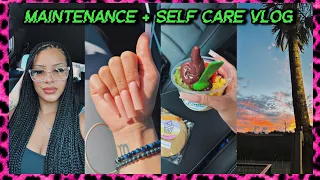 maintenance + self care vlog ⋆｡ °✩ hair appt, nails, toes, massage, lashes + more