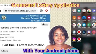 How To Apply For Dv Lottery 2025 With your Android phone