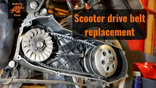 Scooter drive belt replacement / change | Yamaha Neo's 50