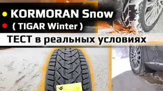 KORMORAN Snow / TIGAR Winter /// тест в реальных зимних условиях