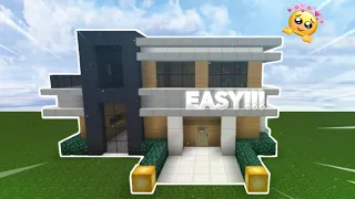 How to build a modern house in sky block || Blockman Go