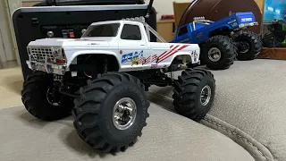 Fms max smasher U.S.A-1 freestyle 1/24 monster truck jumps and wheelies